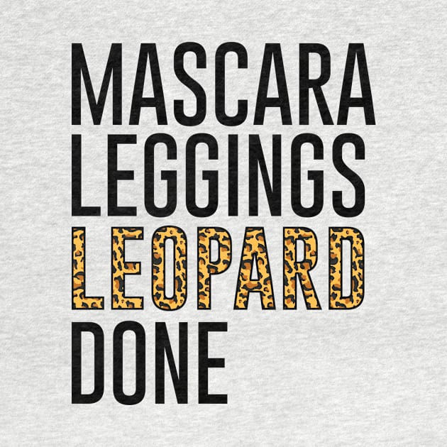 Mascara leggings leopard done by oyshopping